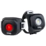 Knog Blinder Mini Dot Sykkellyktesett, Black, 20 / 11 Lysstyrker