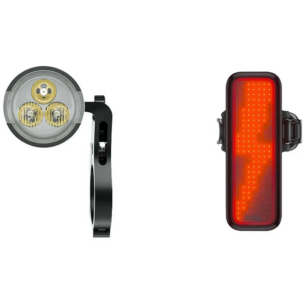 Knog Pwr Trail + Blinder V Bolt Sykkellyktesett, Black, 1100 / 100 Lysstyrker Knog Pwr Trail + Blinder V Bolt Sykkellyktesett, Black, 1100 / 100 Lysstyrker