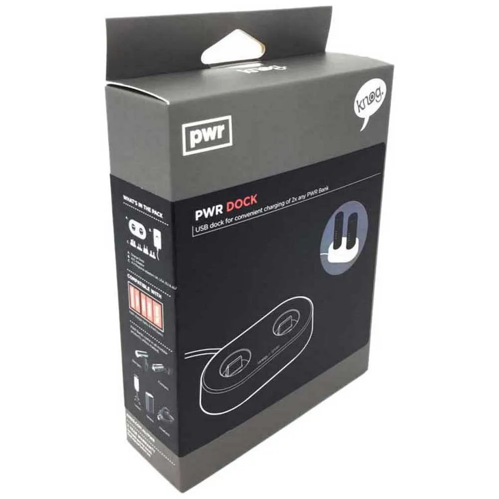 Knog Pwr Usb-dokkingstasjon, Black, One Size