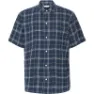 Knowledge Cotton Apparel Box Fit Seersucker Short Sleeved Shirt
