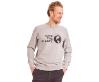 Knowledge Cotton Apparel Elm Save The Planet Sweater Men
