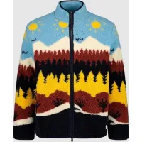 Knowledge Cotton Apparel Loose Fair Isle Teddy Jacket Knowledge Cotton Apparel Loose Fair Isle Teddy Jacket