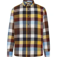 Knowledge Cotton Apparel Loose Fit Checked Flannel Shirt