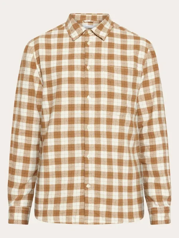 Knowledge Cotton Apparel Loose Fit CheckeredShirt