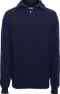Knowledge Cotton Apparel Men's 1/2 Neck Zip Merino Wool Rib Knit
