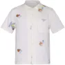 Knowledge Cotton Apparel Men's Box Fit Short Sleeve Shirt With Embroidery