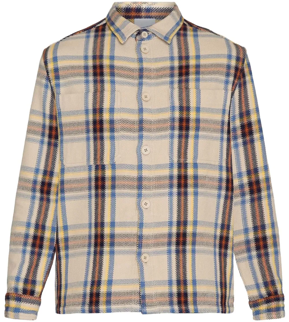 Knowledge Cotton Apparel Men's Checked Overshirt