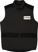 Knowledge Cotton Apparel Men's Teddy Fleece Hood Vest With Rib Stop In Contrast Color