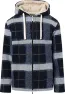 Knowledge Cotton Apparel Men's Teddy Reversable Zip Hood Jacket