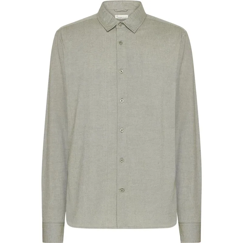 Knowledge Cotton Apparel Regular Fit Light Twill Shirt Knowledge Cotton Apparel Regular Fit Light Twill Shirt