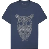 Knowledge Cotton Apparel Regular Single Jersey Mountain Owl Printed T-Shirt Knowledge Cotton Apparel Regular Single Jersey Mountain Owl Printed T-Shirt