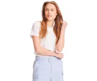 Knowledge Cotton Apparel Rosa Save The Earth Printed T-Shirt Women