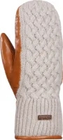 Kombi Women's Ariana Leather and Knit Mittens Black