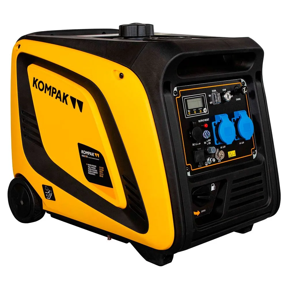 Kompak Kgg39ei 3900w Inverter Electric Generator, Black / yellow, One Size Kompak Kgg39ei 3900w Inverter Electric Generator, Black / yellow, One Size