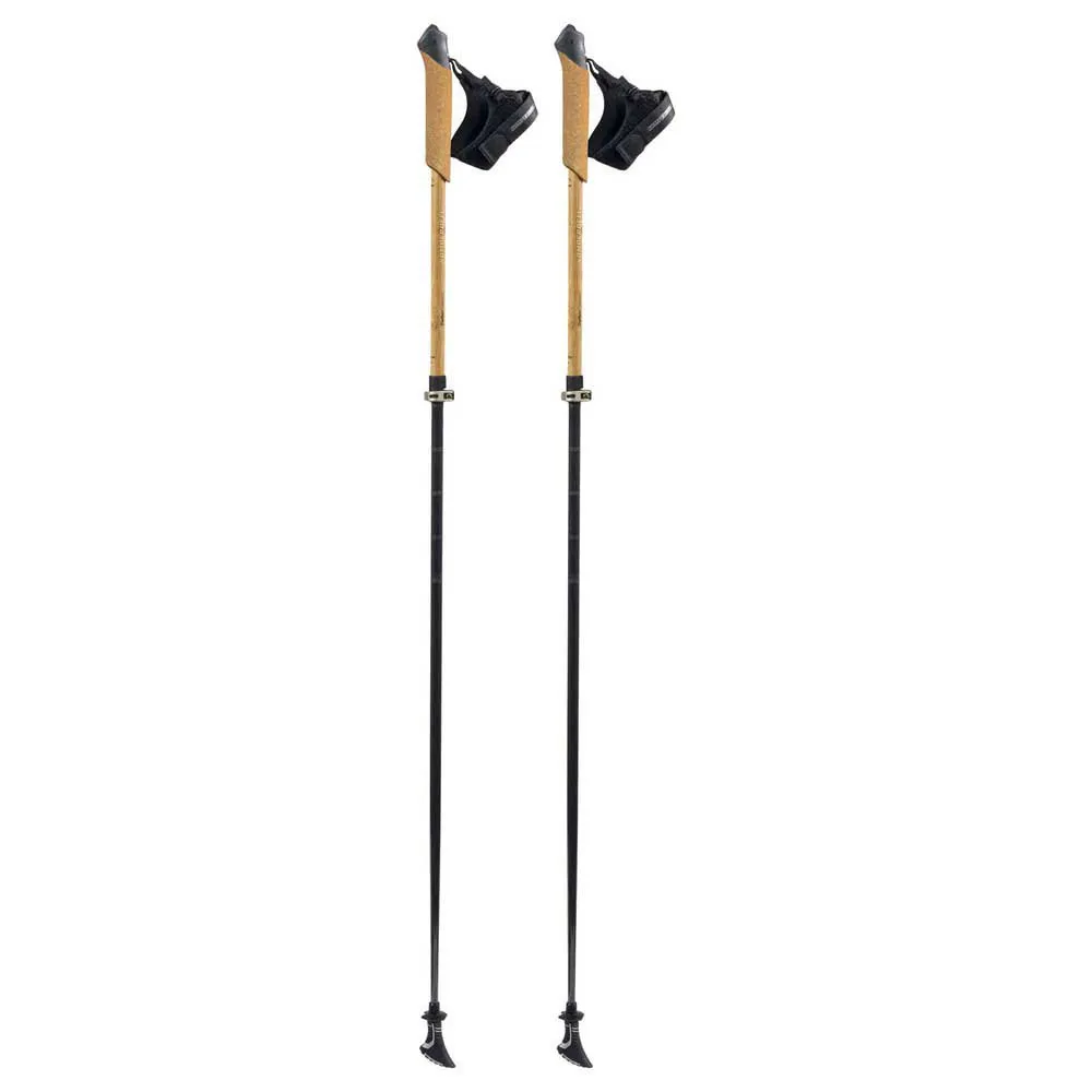Komperdell Bayamo Carbon Vario Spaserstokker, Black / natural, 105-125cm Komperdell Bayamo Carbon Vario Spaserstokker, Black / natural, 105-125cm