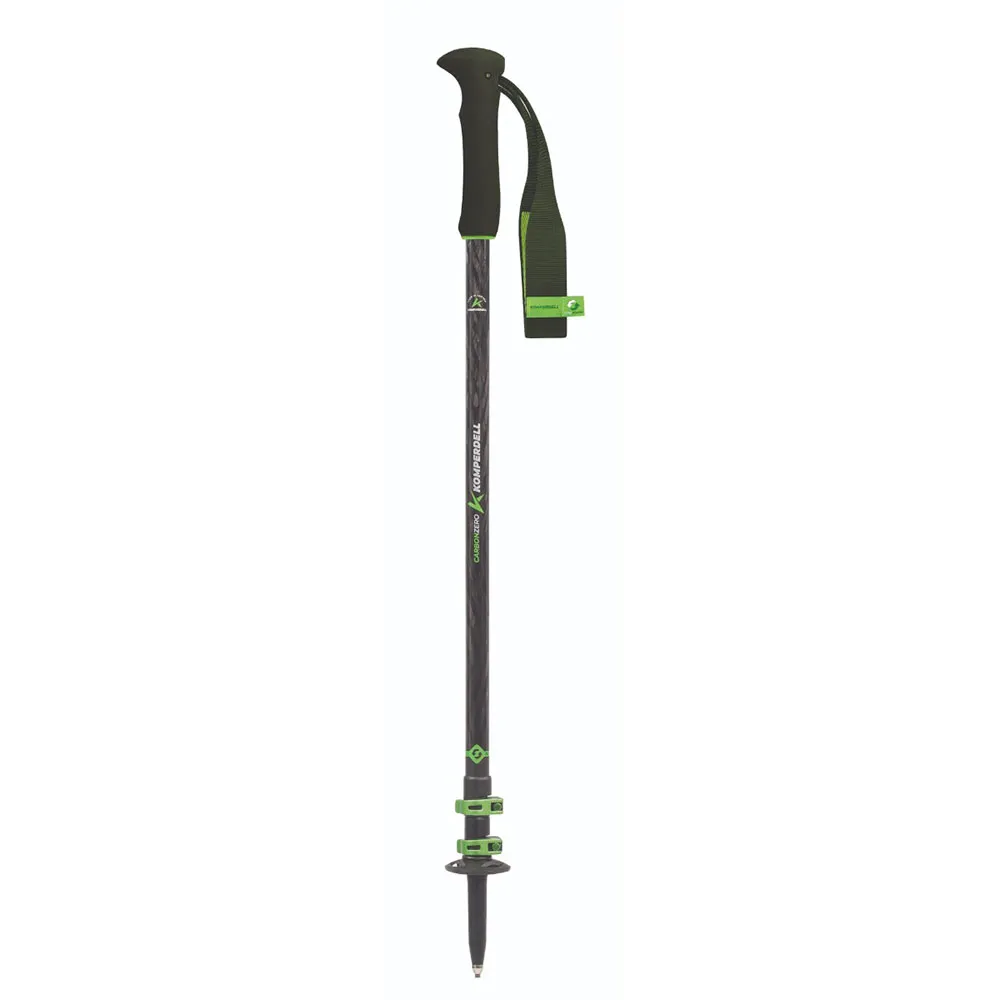 Komperdell Carbon Evo Zero Spaserstokker, 105-140cm