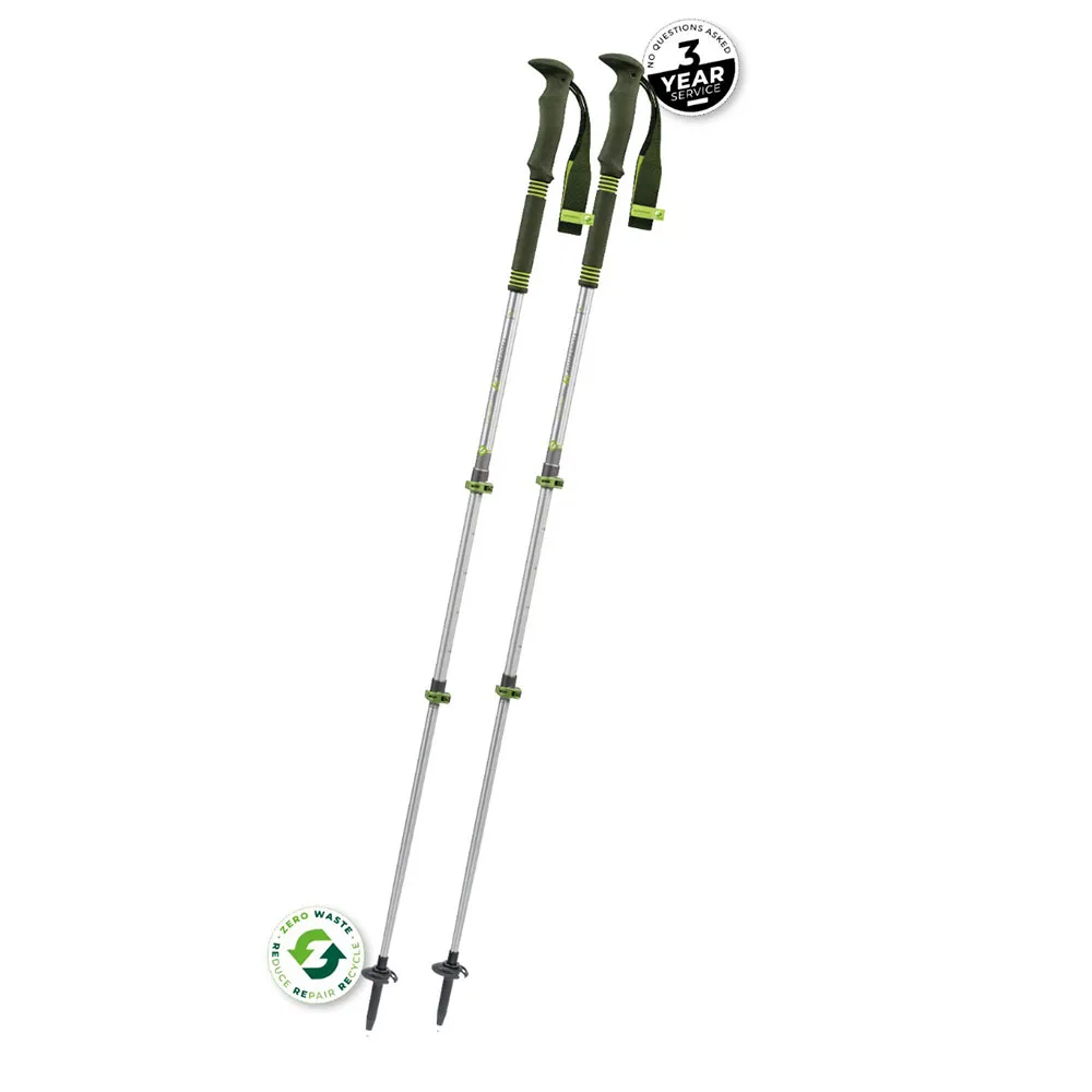 Komperdell Explorer Zero Compact Spaserstokker, 90-120cm