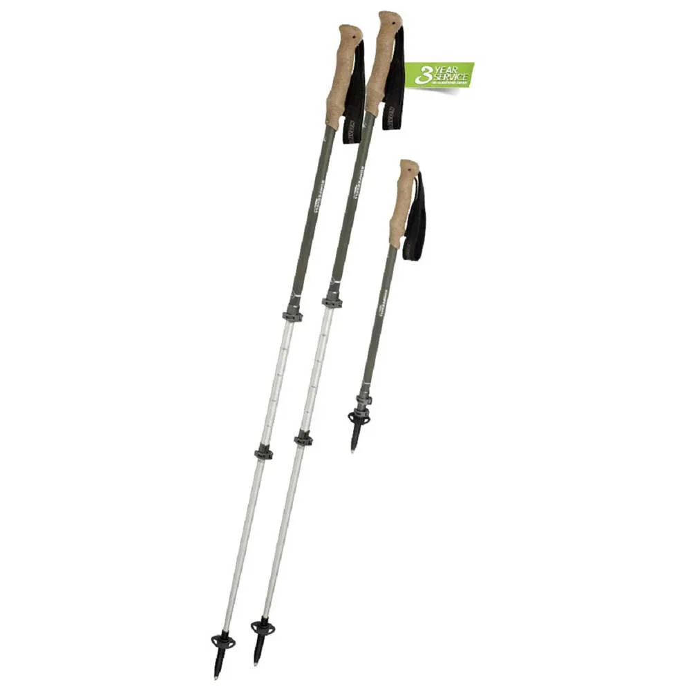 Komperdell Ridgehiker Cork Powerlock Spaserstokker, Black, One Size