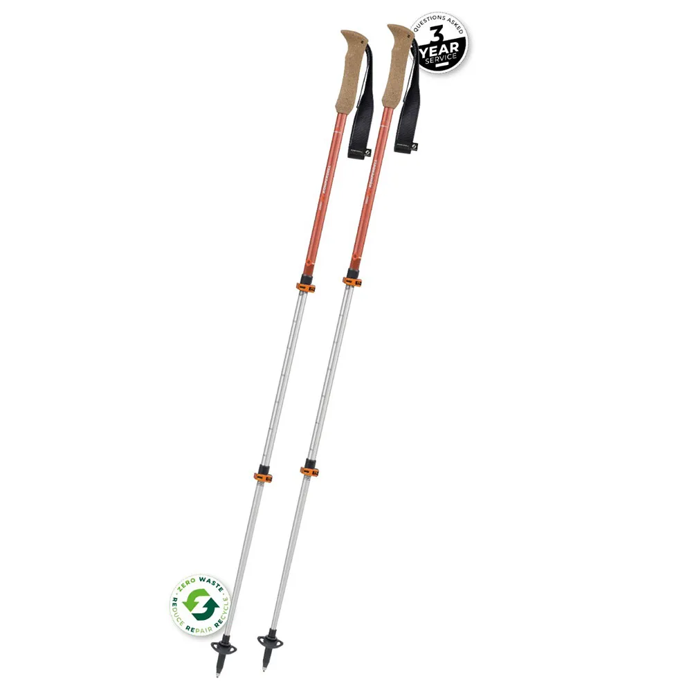 Komperdell Ridgehiker Zero Compact Spaserstokker, 90-120cm