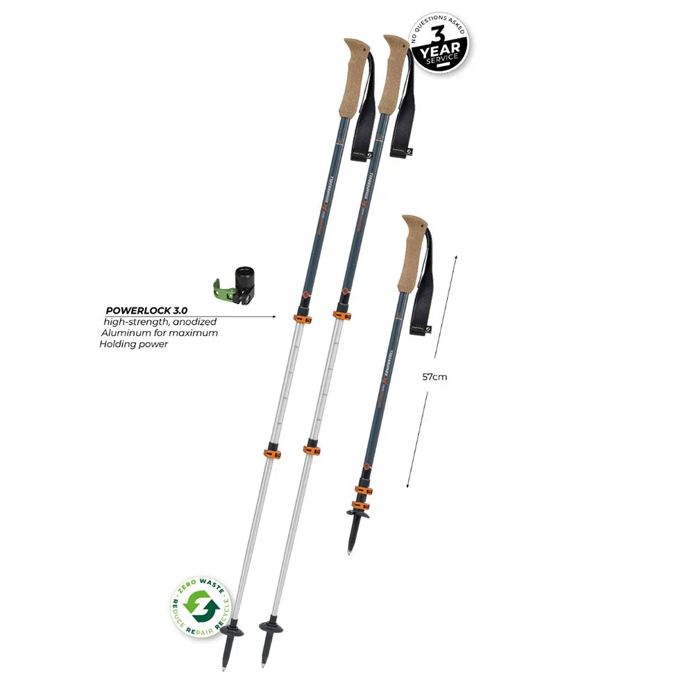 Komperdell Ridgehiker Zero Spaserstokker, 105-140cm Komperdell Ridgehiker Zero Spaserstokker, 105-140cm