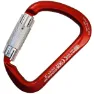 Kong Aluminium Ekstra Stor Vri-lås Karabinkrok, Red, One Size