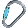 Kong Anodisert Hms-karabin Av Aluminium Med Automatisk Låsing, Grey / cyan, One Size