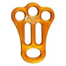 Kong Helt Anodisert Rappellator, Orange, One Size
