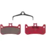 Kool-Stop D340 Organiske Skivebremseklosser, Red / silver, One Size