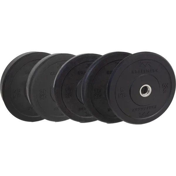 Kraftmark Vektsett 50 mm - Bumper Hi Temp 2.0 - 100kg/150kg, Vektpakke bumper Kraftmark Vektsett 50 mm - Bumper Hi Temp 2.0 - 100kg/150kg, Vektpakke bumper