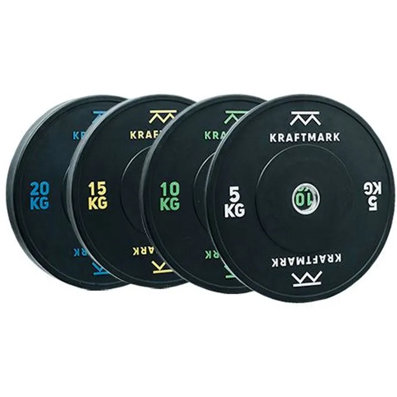 Kraftmark Vektsett 50 mm - Bumpers 2.0 - 100kg, Vektpakke bumper