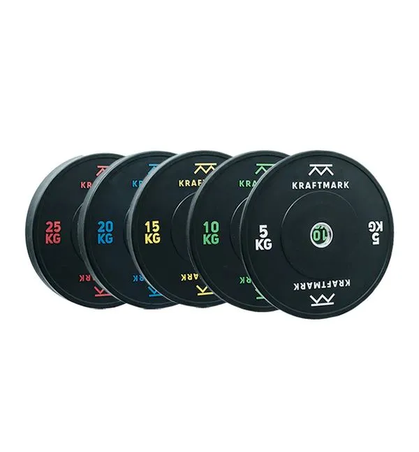 Kraftmark Vektsett 50 mm - Bumpers 2.0 150kg, Vektpakke bumper
