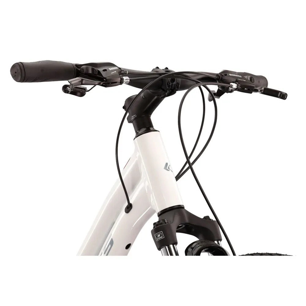 Kross Evado 3.0 Sykkel, White / coral, M, Hybridsykkel Kross Evado 3.0 Sykkel, White / coral, M, Hybridsykkel