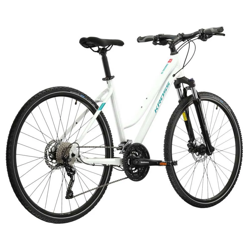 Kross Evado 7.0 700 Cues Rd U6020 Lady 2024 Sykkel, White, L, Hybridsykkel