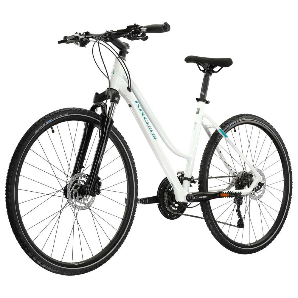Kross Evado 7.0 700 Cues Rd U6020 Lady 2024 Sykkel, White, L, Hybridsykkel