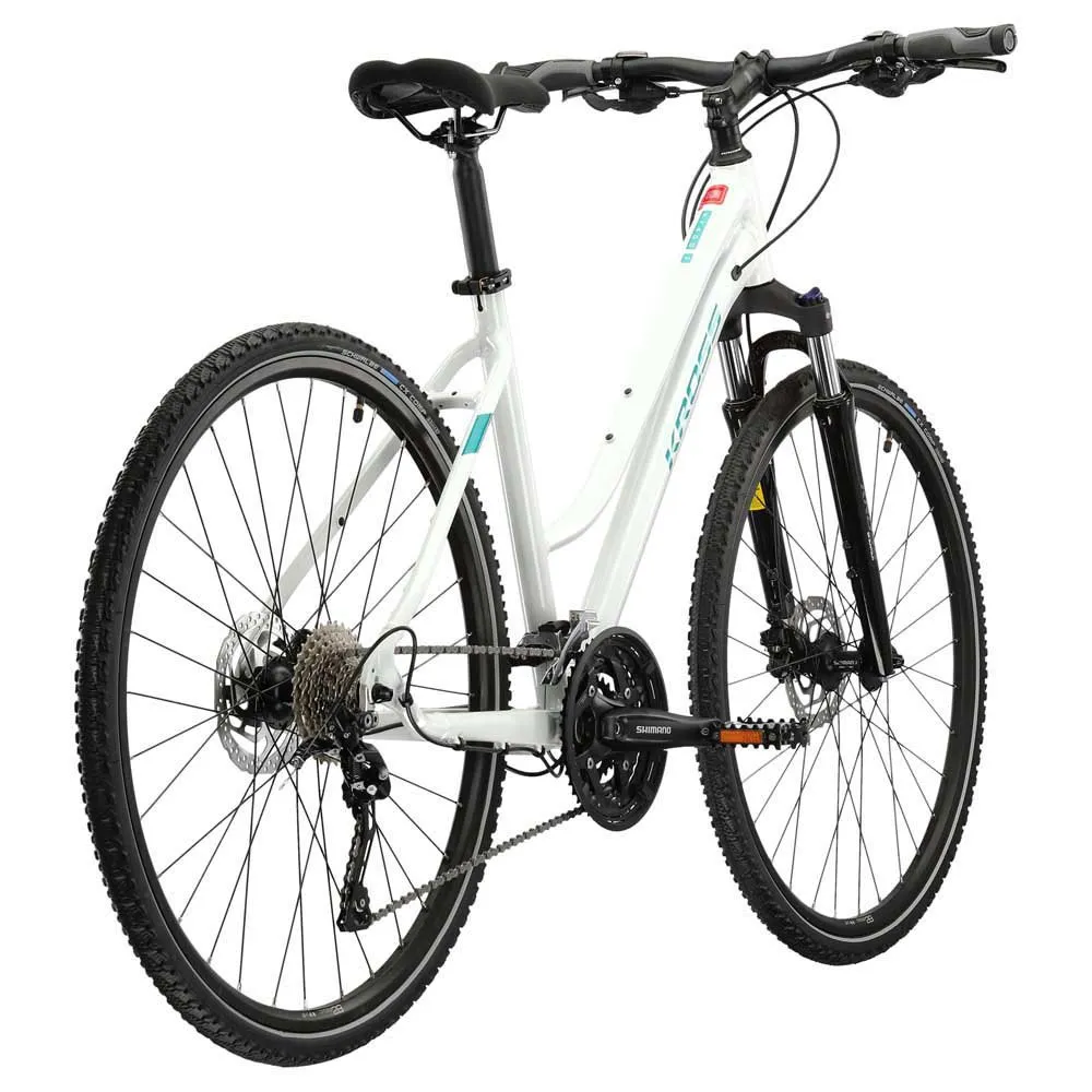Kross Evado 7.0 700 Cues Rd U6020 Lady 2024 Sykkel, White, L, Hybridsykkel