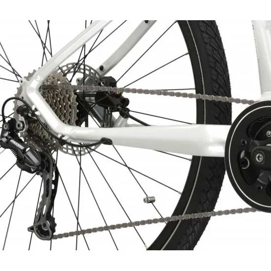 Kross Evado Hybrid 3.0 28´´ Deore M592 Lady 2023 E-sykkel, Pearl, M, 882Wh, Elsykkel Kross Evado Hybrid 3.0 28´´ Deore M592 Lady 2023 E-sykkel, Pearl, M, 882Wh, Elsykkel
