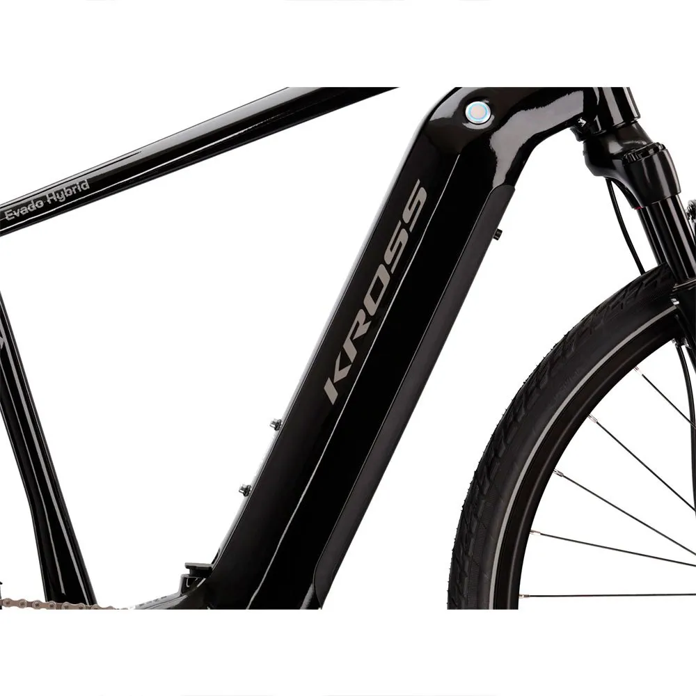 Kross Evado Hybrid 6.0 Elektrisk Sykkel, Black, L, 630Wh, Elsykkel Kross Evado Hybrid 6.0 Elektrisk Sykkel, Black, L, 630Wh, Elsykkel