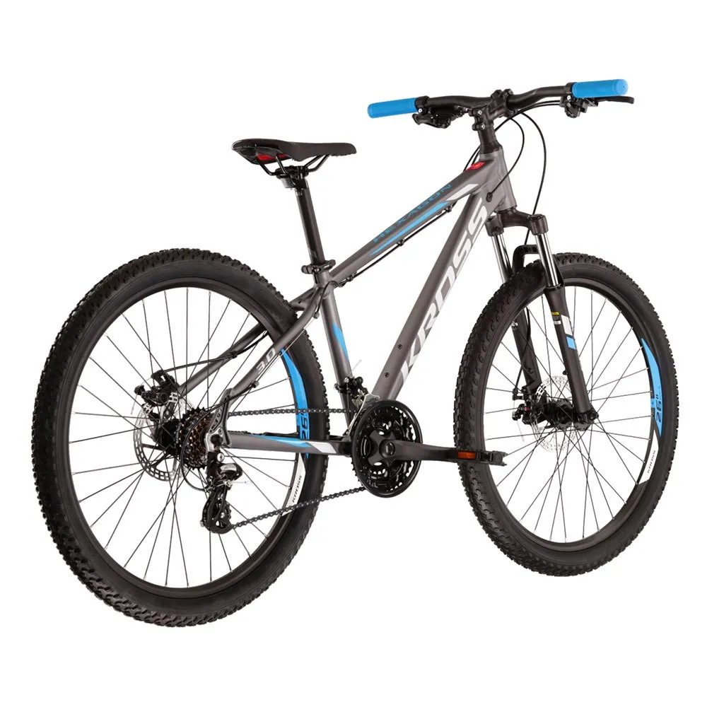Kross Hexagon 3.0 26´´ Terrengsykkel, Graphite / blue matt, XS Kross Hexagon 3.0 26´´ Terrengsykkel, Graphite / blue matt, XS