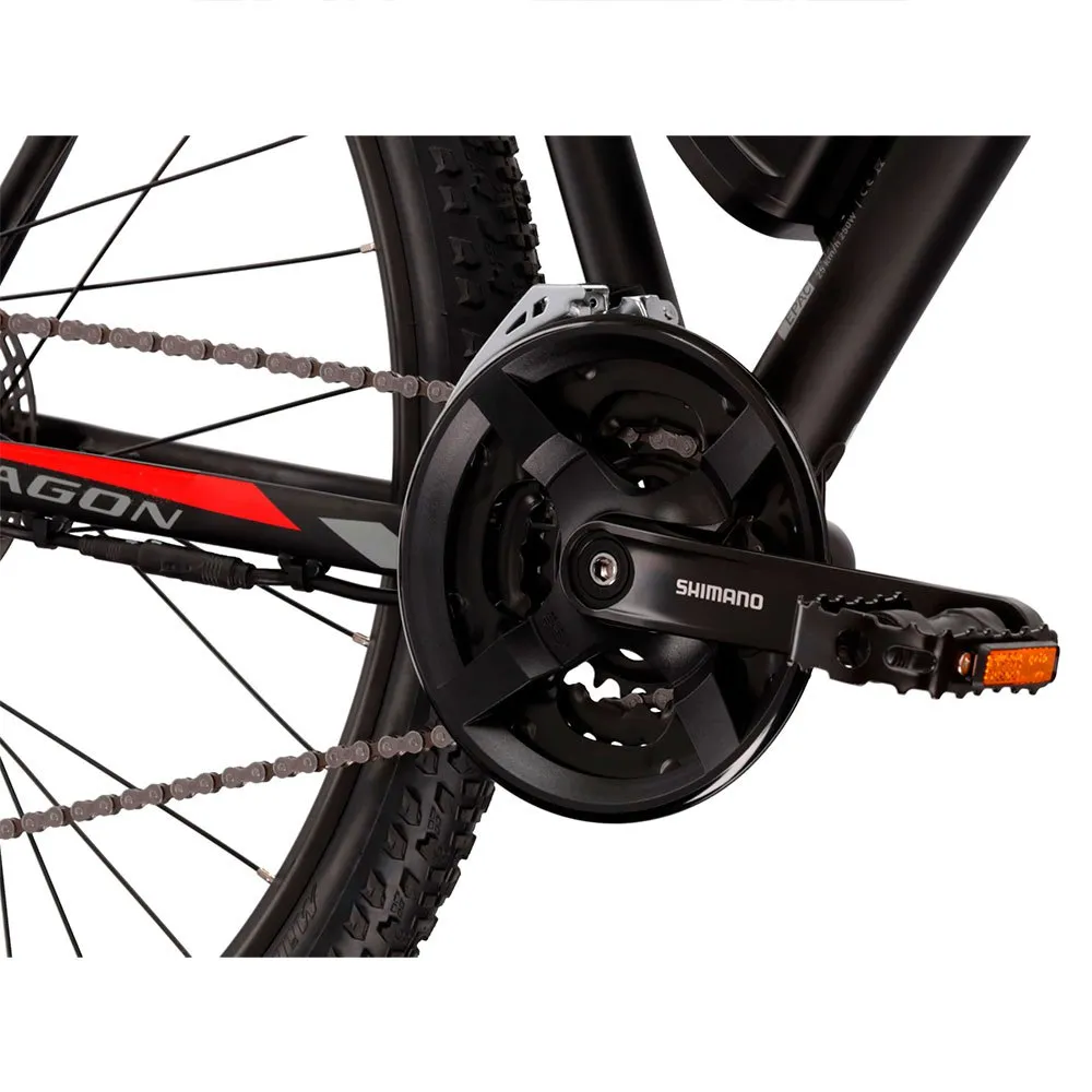 Kross Hexagon Boost 1.0 29´´ Elektrisk Terrengsykkel, Matt black, S, 522Wh, Elsykkel