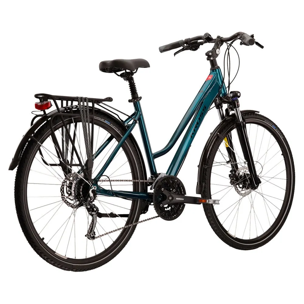 Kross Trans 8.0 Sykkel, Turquoise, L, Bysykkel