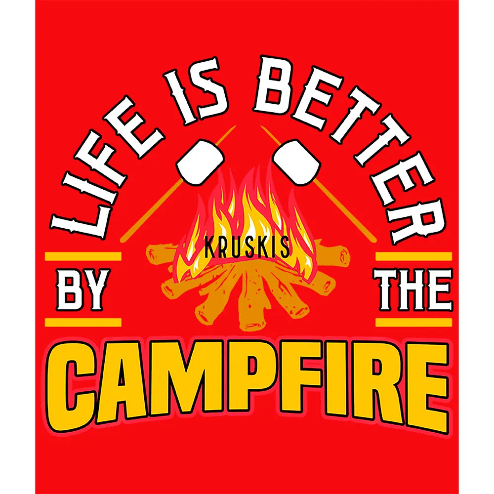 Kruskis Better By The Campfire Kortarmet T-skjorte
