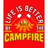 Kruskis Better By The Campfire Kortarmet T-skjorte