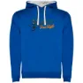 Royal blue / white