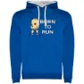 Royal blue / white