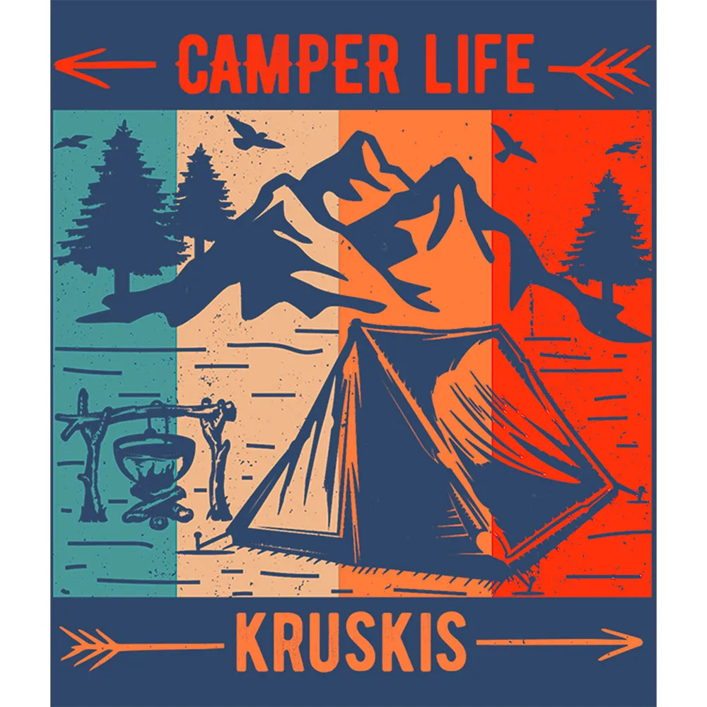 Kruskis Camper Life Kortarmet T-skjorte