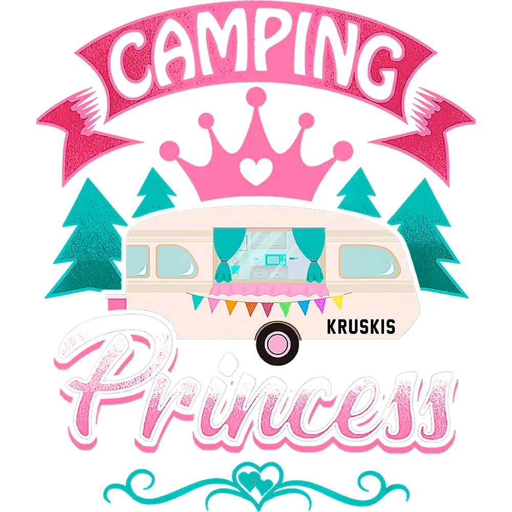 Kruskis Camping Princess Kortarmet T-skjorte