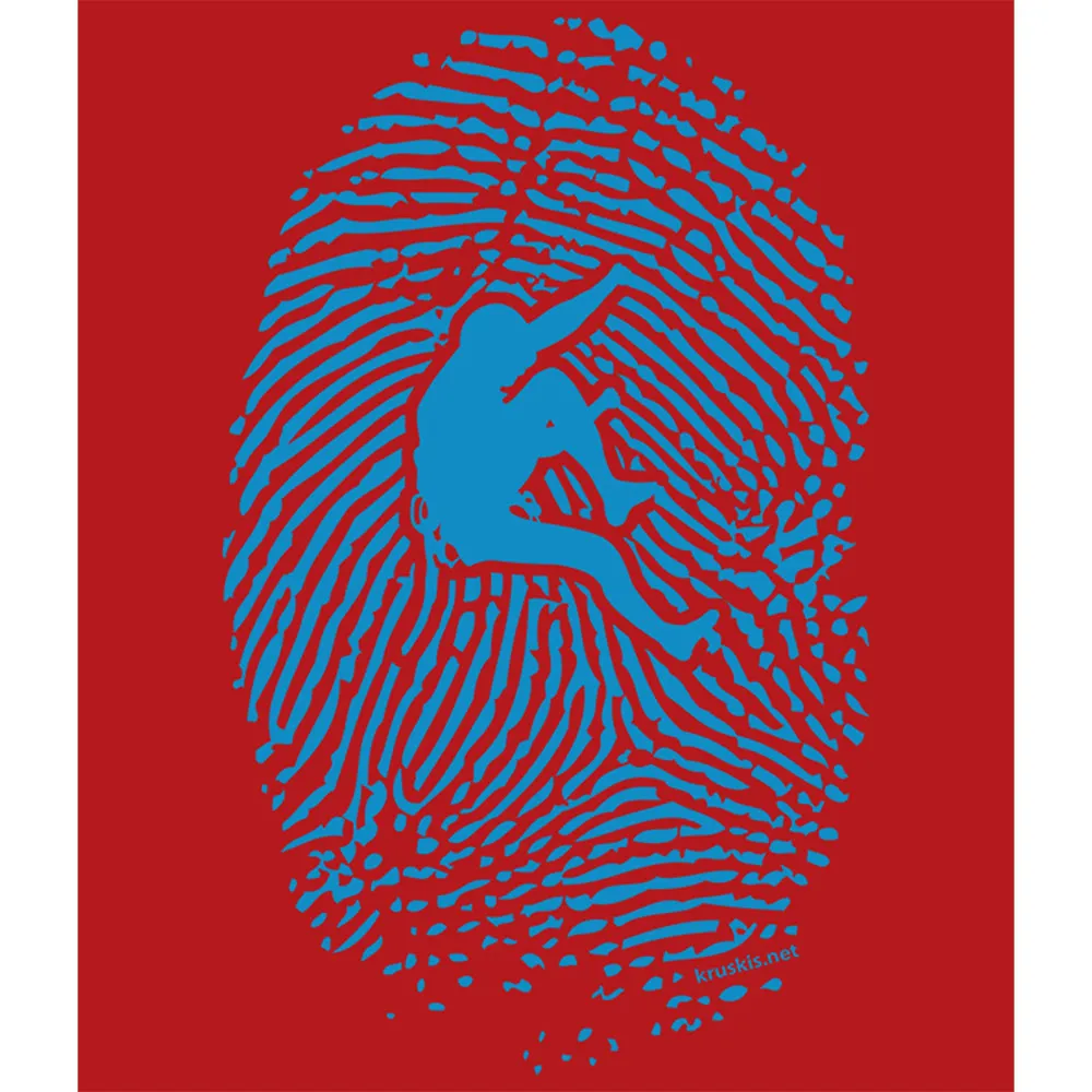 Kruskis Climber Fingerprint Kortarmet T-skjorte Kruskis Climber Fingerprint Kortarmet T-skjorte