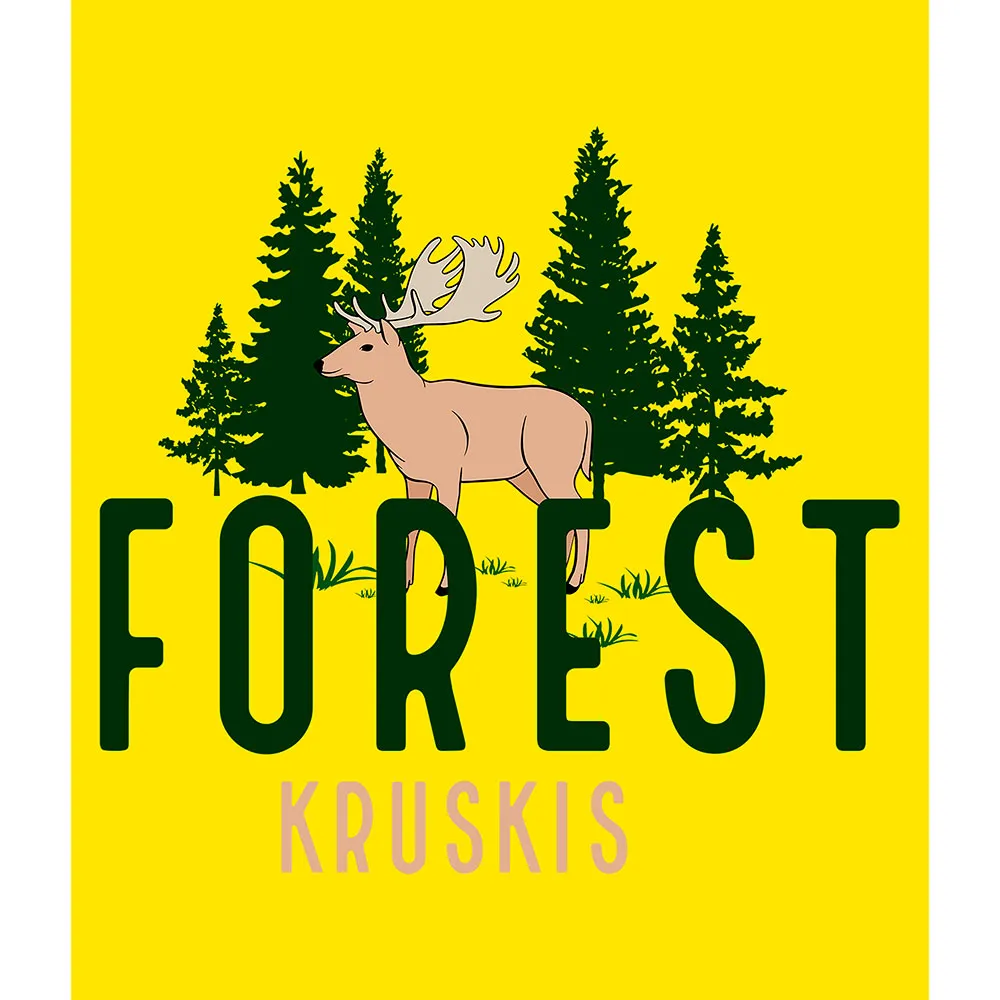 Kruskis Deer Kortarmet T-skjorte