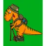 Kruskis Dino Trek Kortarmet T-skjorte