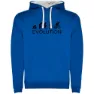 Royal blue / white